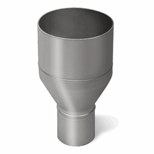 8 inch inlet by 4 inch outlet hub drain